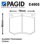 Girling M16/P16 Caliper Brake Pad Set