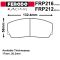 Brake Caliper Pad Set Alcon, Brembo And AP Racing 4 Piston Calipers