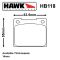 Hawk Girling 14LF Caliper Brake Pad Set