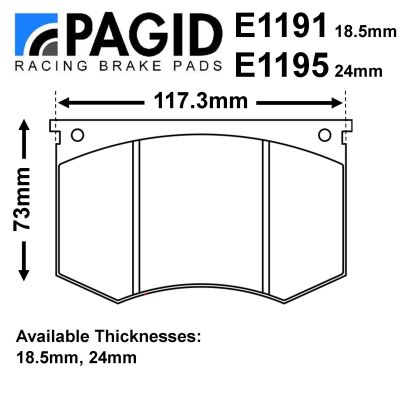 Pagid Girling CR Caliper Brake Pad Set