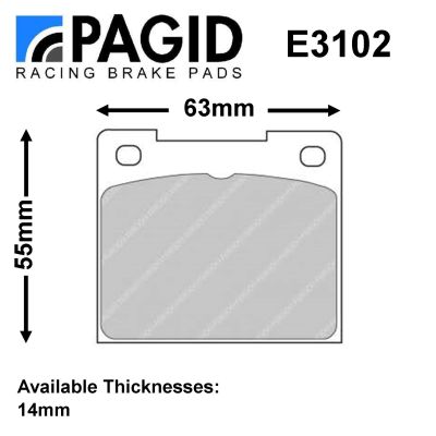 Pagid Girling 14LF Caliper Brake Pad Set