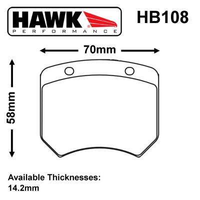Hawk Suits Girling / AP Racing calipers, Mini 1275, Caterham, FF2000