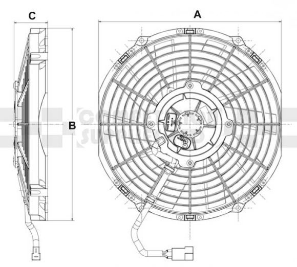 Buy Electric Cooling Fans from Competition Supplies Worldwide