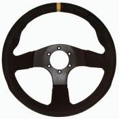 APS Imola 330mm Flat Suede 3 Spoke Steering Wheel