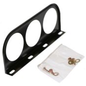 Three Hole Black Gauge Panel for 52mm Gauges