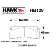 Hawk Chevrolet Corvette Pad Set