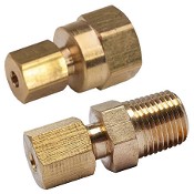 1/8 NPT Brass Fittings to suit Stack/Autometer Pressure Capillaries