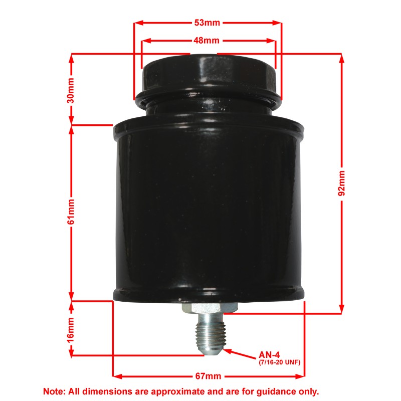Buy Girling Small Metal Historic Brake Fluid Reservoir P/B000032 from