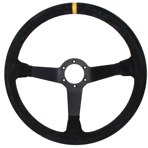 APS Racing 3 380mm 65mm Dish Suede 3 Spoke Steering Wheel