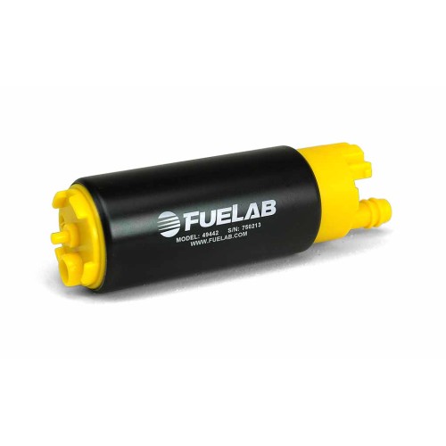 Fuelab High Output In Tank Electric Fuel Pump 340LPH 11mm Inline Inlet, 8mm Outlet