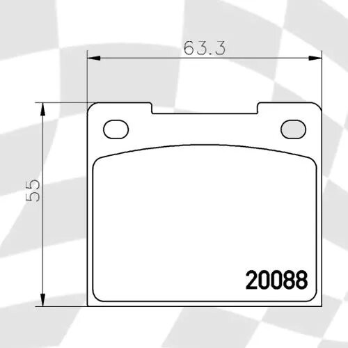 Mintex M1144 Compund Brake Pads Girling 14LF