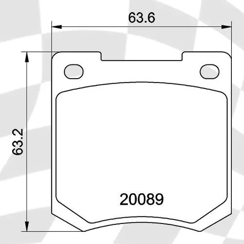 Mintex Pad Set M1155 Formula Ford