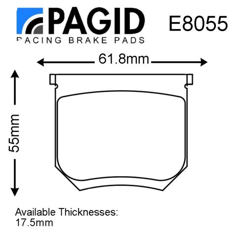 Pagid Pad Set Suit Girling NR Caliper