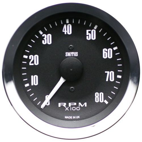 Smiths Classic 80mm  Rev Counter 0-8,000rpm