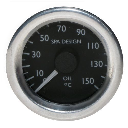 SPA Design 0-150 Deg C Oil Temperature Gauge Chrome Bezel With Backlight