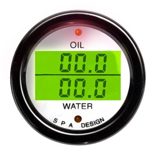 Buy Digital Dual Gauge Oil Pressure Water Temperature DG200 Group