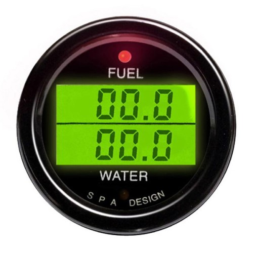 Digital Dual Gauge Fuel Pressure/Water Temperature