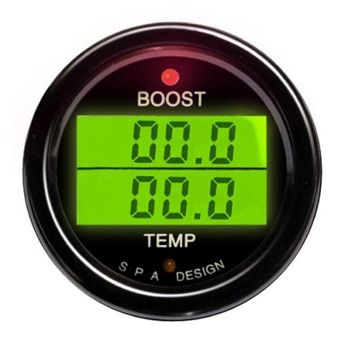 Digital Dual Gauge Boost Pressure/Temperature