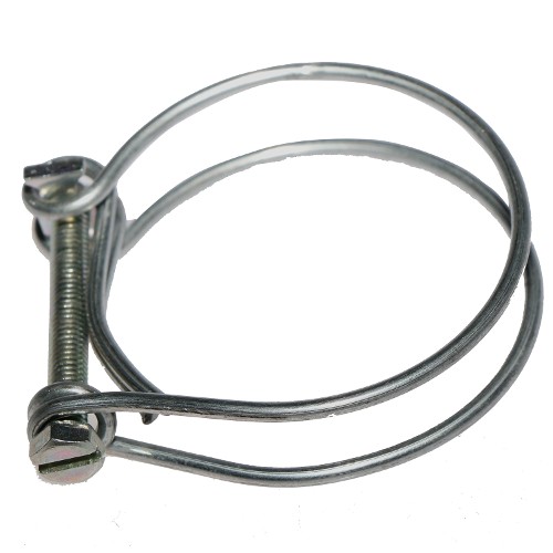 Wire hose outlet clamp