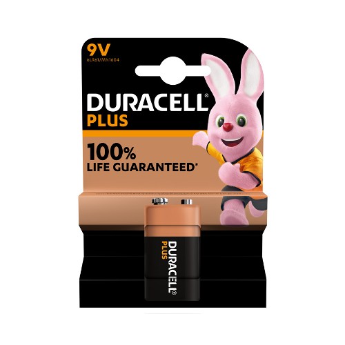 Duracell Plus 9v (PP9) Single