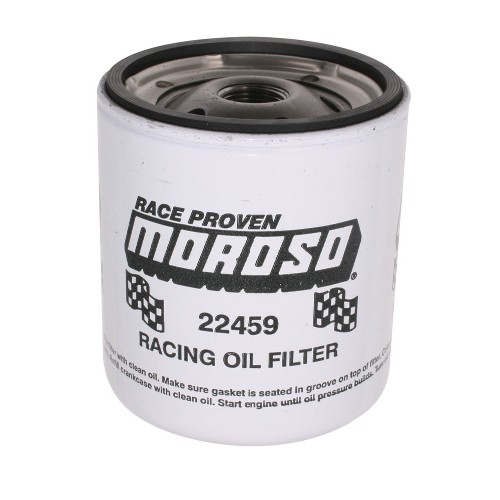 Moroso Oil Filter Chevy Short Type, 108mm Tall, 13/16 UNF Thread