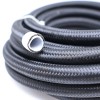 Stainless Braided Smooth Bore PTFE Hose With Fabric Over Braid