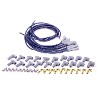 Spark Plug Wire Set, Ultra 40, Spiral Core, 8.65 mm, Blue, 135 Degree Plug Boots, HEI / Socket Style, Cut-To-Fit, V8, Kit