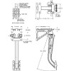 Brake Pedal Firewall Mountg Mount Dual Cylinders, Ratio: 7:1