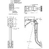 Brake/Clutch Pedal Firewall Mount Single Cylinder, Ratio: 7:1
