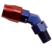 Fragola 3000 Series Direct Fit 45 Degree NPT Male Thread Hose Ends