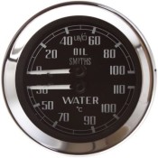 Smiths Mechanical Dual Oil Pressure and Water Temperature Gauge