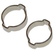 Two Ear O-Clips Zinc Plated Mild Steel