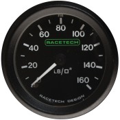 Racetech Mechanical Oil Pressure Gauge 0-160 PSI