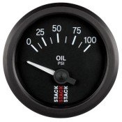 STACK Electrical Oil Pressure Gauge PSI Or Bar