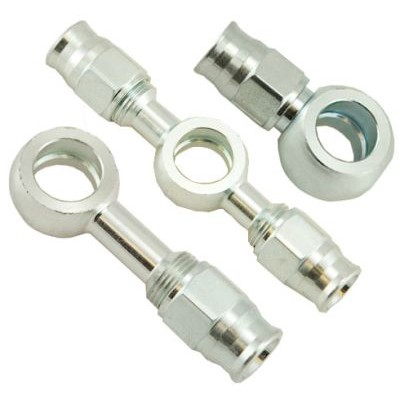 PTFE Steel Banjo Brake Hose Fitting to suit 3/8"/10mm and 7/16" bolts