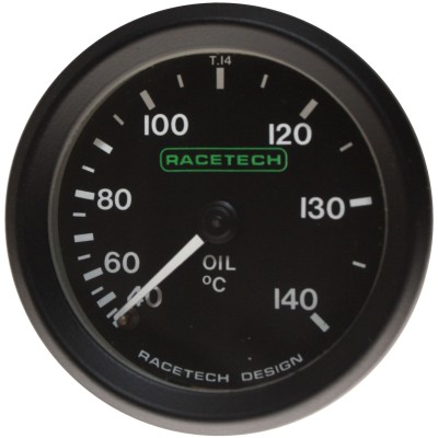 Racetech Mechanical Oil Temperature Gauge 40-140 &deg;C